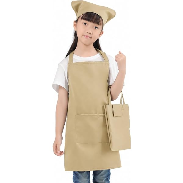 Amazon.co.jp: [alaza] エプロン セット 子供 おしゃれ 人気 防水防油